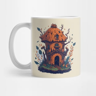 fairy tale house in the forest Mug